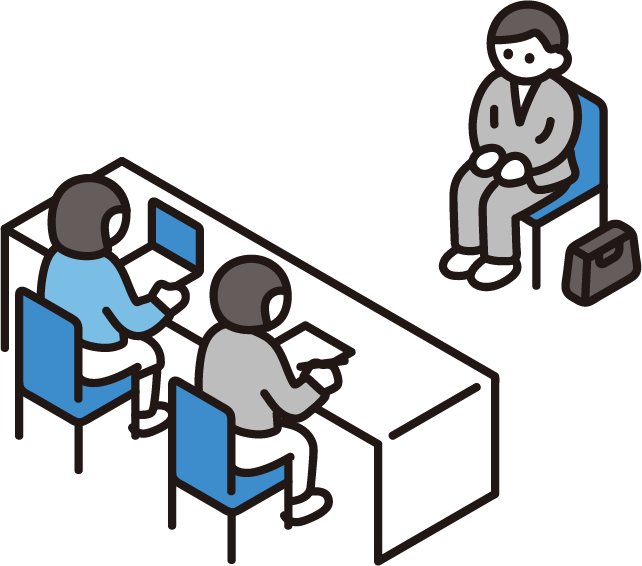 会社との交渉イメージ